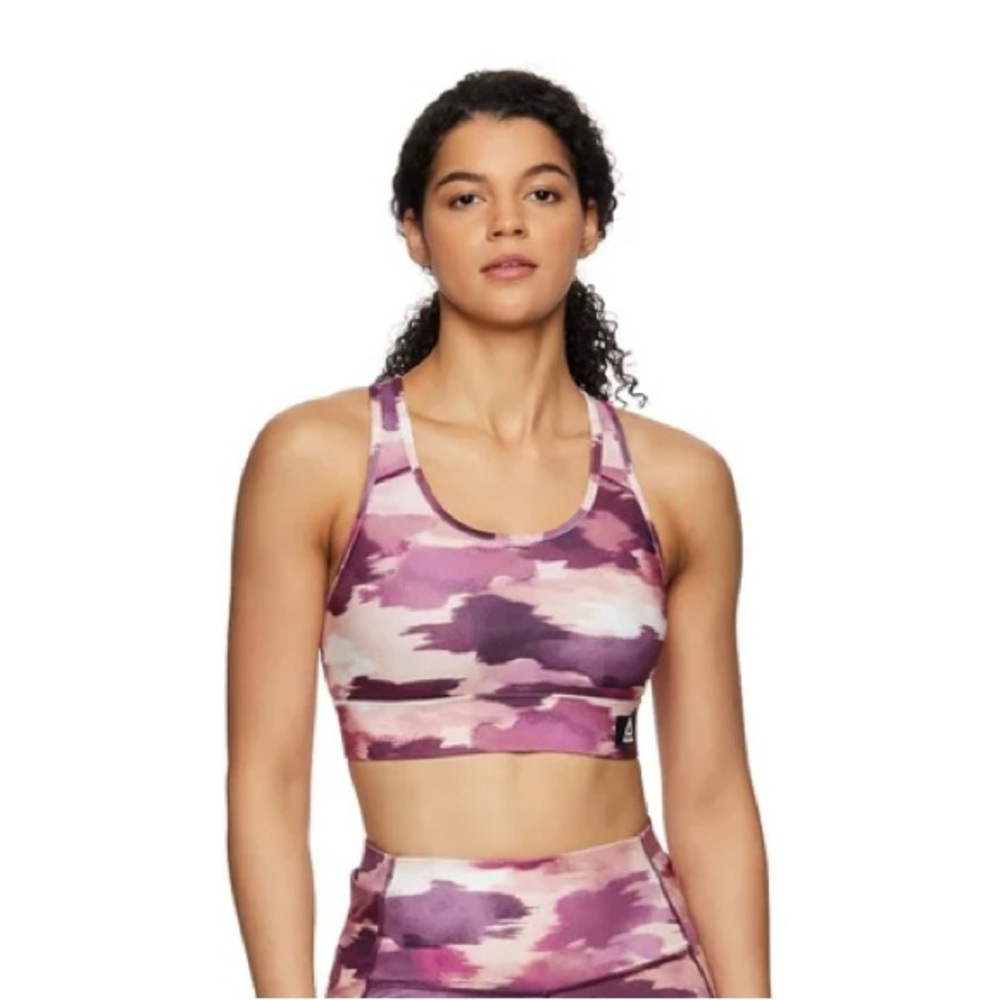 Reebok Pink Camouflage Sports Bra
